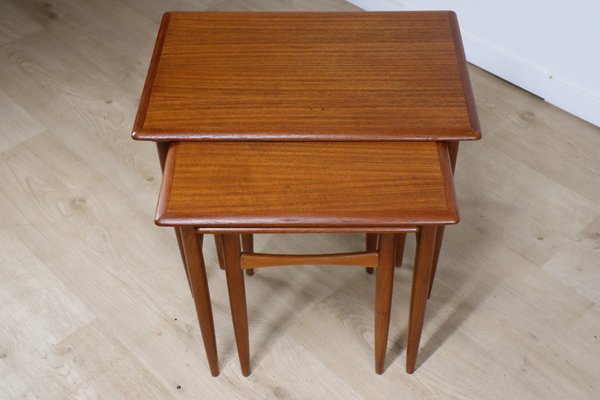 Scandinavian Teak Nesting Tables, 1960s-IZV-2016071