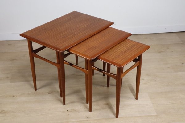 Scandinavian Teak Nesting Tables, 1960s-IZV-2016071