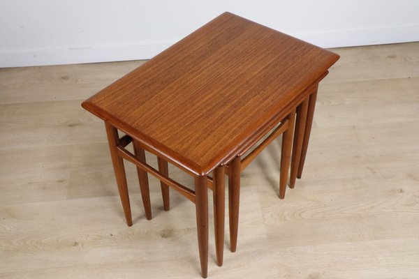 Scandinavian Teak Nesting Tables, 1960s-IZV-2016071