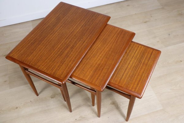 Scandinavian Teak Nesting Tables, 1960s-IZV-2016071