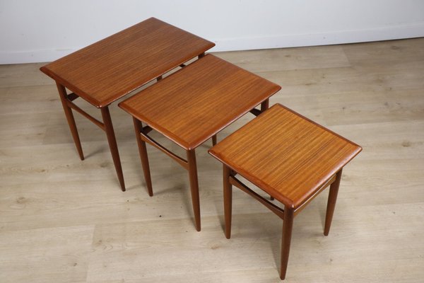 Scandinavian Teak Nesting Tables, 1960s-IZV-2016071