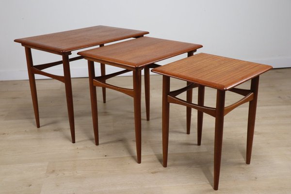 Scandinavian Teak Nesting Tables, 1960s-IZV-2016071