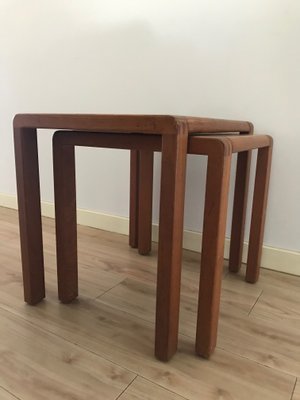 Scandinavian Teak Nesting Tables, 1960s, Set of 2-XQY-775157