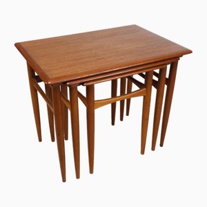 Scandinavian Teak Nesting Tables, 1960s-IZV-2016071