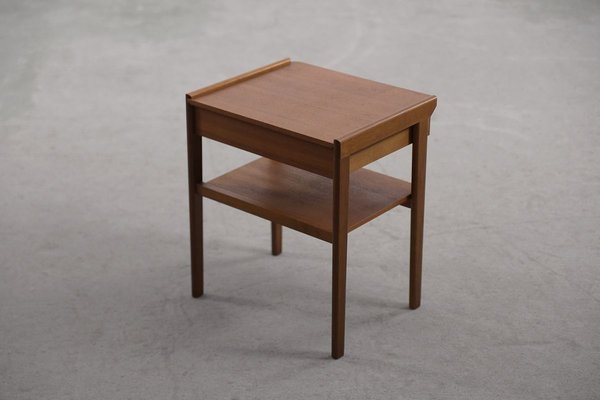 Scandinavian Teak Nightstand, 1950s-ZAA-828059