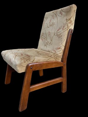 Scandinavian Teak Rocking & Dining Chairs, 1970s, Set of 6-SDV-1357517