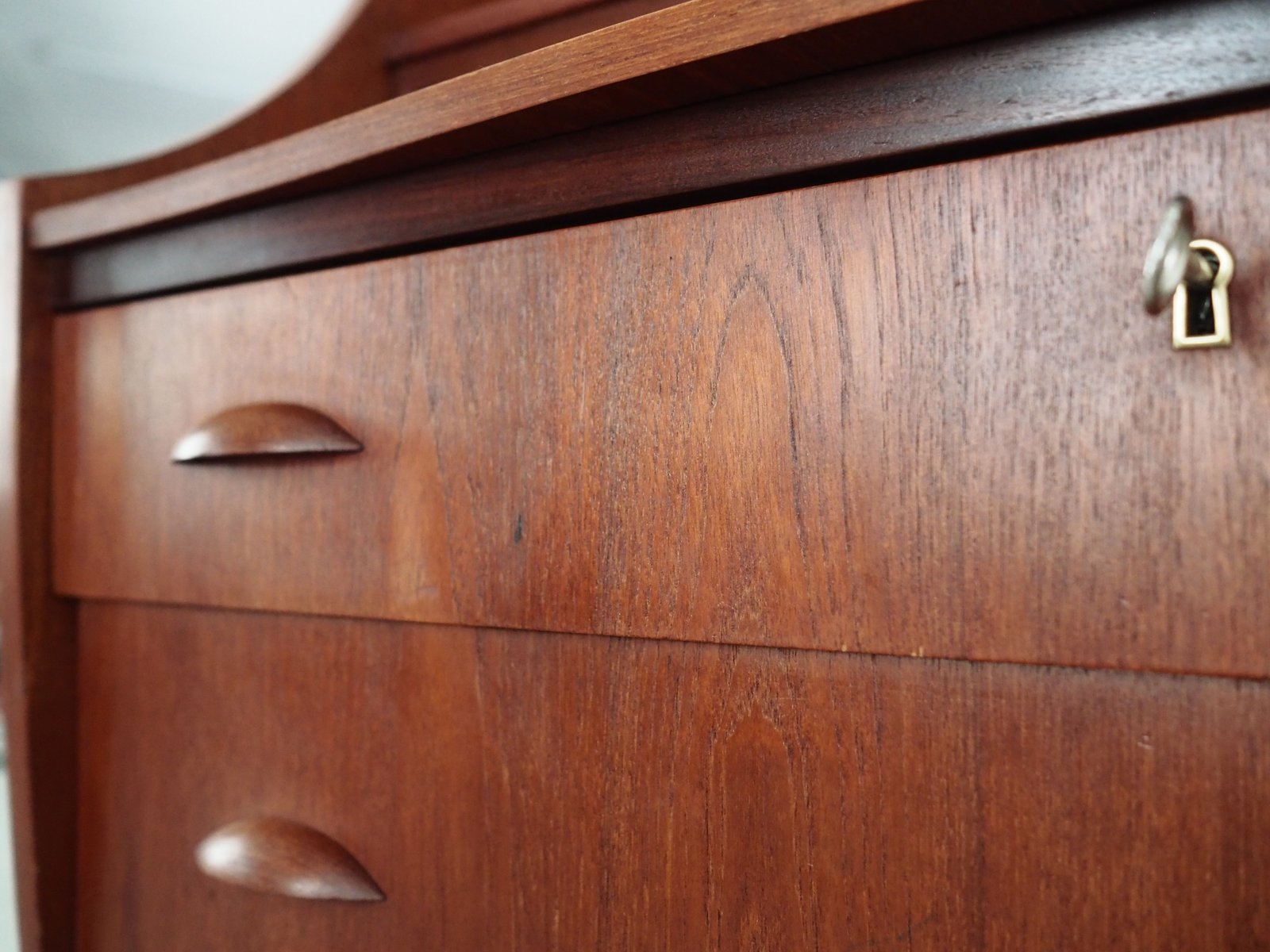 Scandinavian Teak Secretaire from SW Finland, 1960s