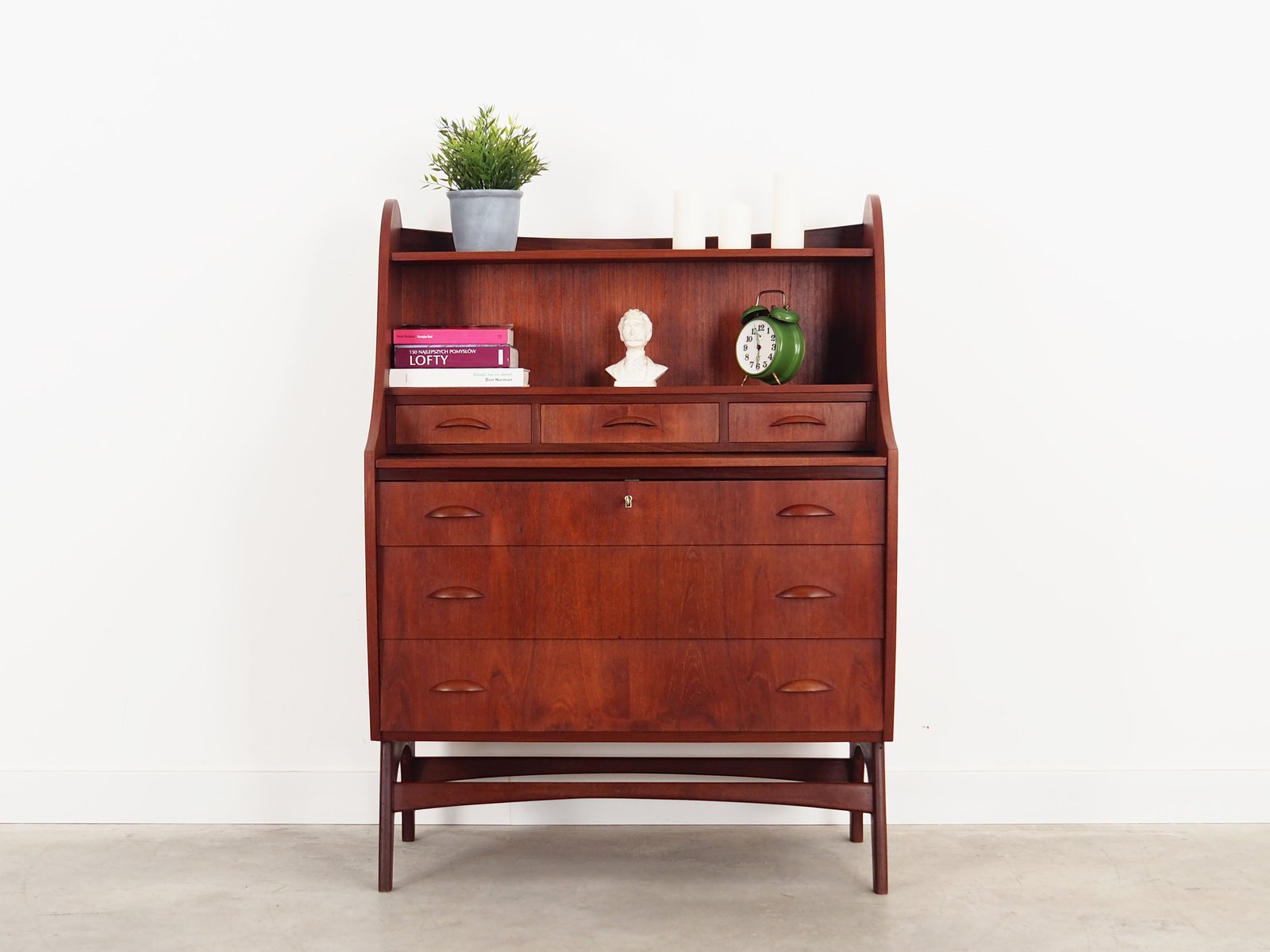 Scandinavian Teak Secretaire from SW Finland, 1960s