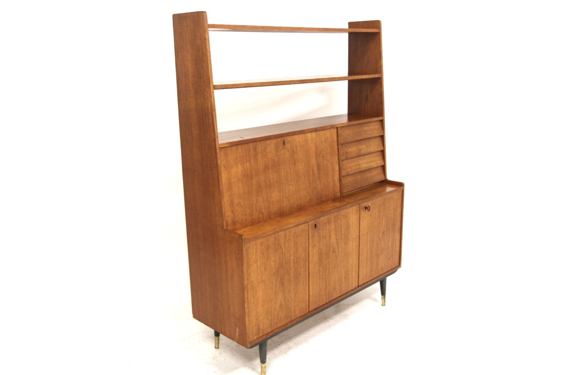 Scandinavian Teak Secretary from Bräntorps, Sweden, 1960s