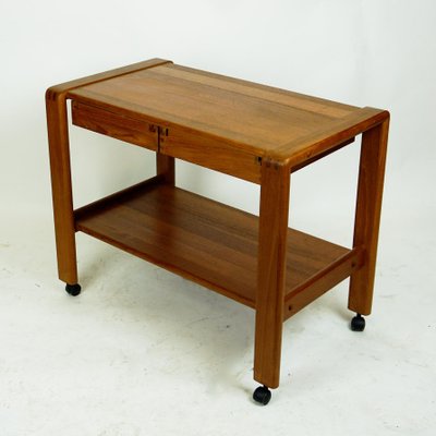 Scandinavian Teak Serving Table / Bar Cart-MH-856966