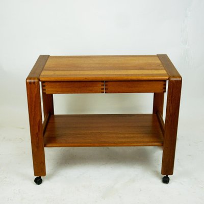 Scandinavian Teak Serving Table / Bar Cart-MH-856966