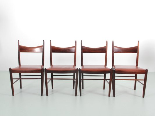 Scandinavian Teak Side Chairs, 1960s, Set of 4-PI-2022713