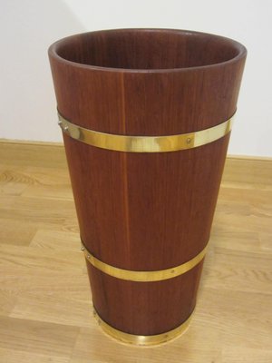 Scandinavian Teak Umbrella Holder, 1950s-YDZ-827967