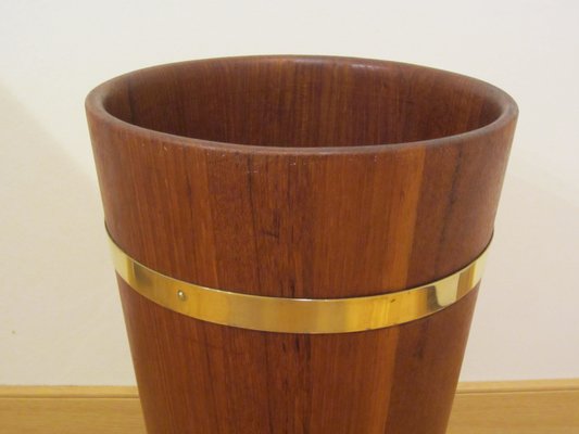 Scandinavian Teak Umbrella Holder, 1950s-YDZ-827967