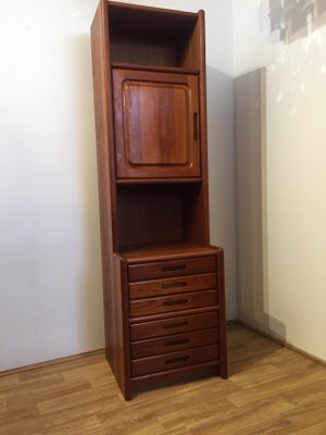 Scandinavian Teak Wall Unit, 1960s-KRS-644526