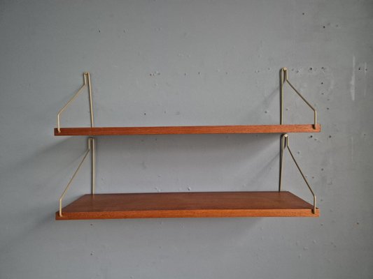 Scandinavian Teak Wall Unit, 1960s-EYI-2035917