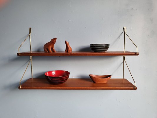 Scandinavian Teak Wall Unit, 1960s-EYI-2035917