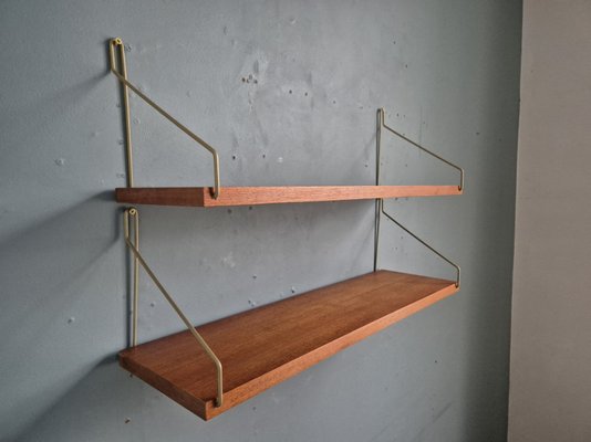 Scandinavian Teak Wall Unit, 1960s-EYI-2035917