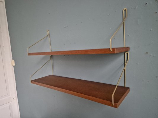 Scandinavian Teak Wall Unit, 1960s-EYI-2035917