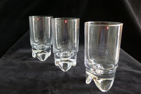 Scandinavian Tripod Drinking Glasses from Iittala, Finland, 1970s, Set of 3-VRE-754281