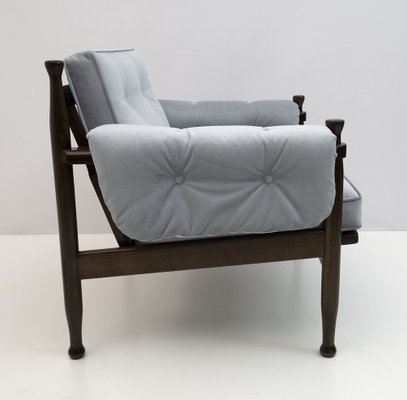 Scandinavian Velvet Armchair, 1960s-FER-1209505