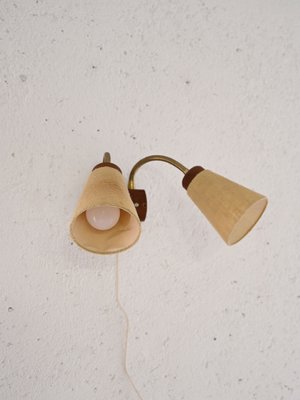 Scandinavian Wall Lamp with Two Light Points, 1960s-QWP-2042101