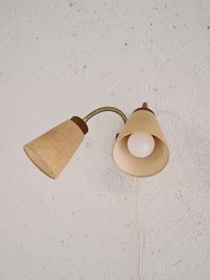 Scandinavian Wall Lamp with Two Light Points, 1960s-QWP-2042101