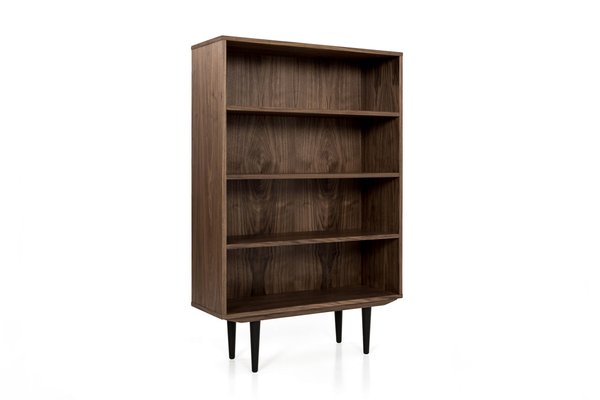 Scandinavian Walnut Bookcase-VND-1081568