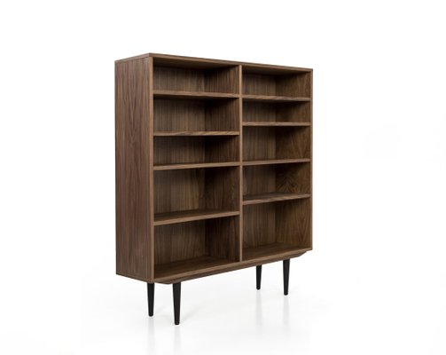 Scandinavian Walnut Bookcase-VND-1081553