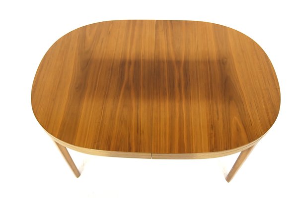 Scandinavian Walnut Dining Table from Möbelindustri Skaraborgs, Sweden, 1960s-GEK-1709131