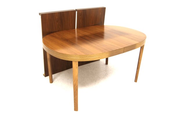 Scandinavian Walnut Dining Table from Möbelindustri Skaraborgs, Sweden, 1960s-GEK-1709131