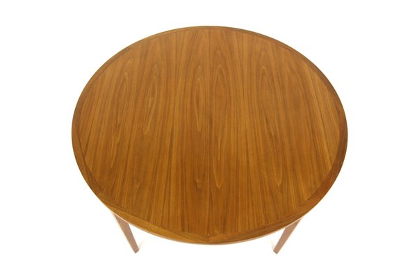 Scandinavian Walnut Dining Table, Sweden, 1960s-GEK-1749555