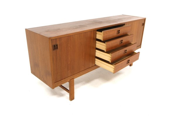 Scandinavian Walnut Sideboard Comet from Bogeryds Möbelfabrik, Sweden, 1960s-GEK-2043089