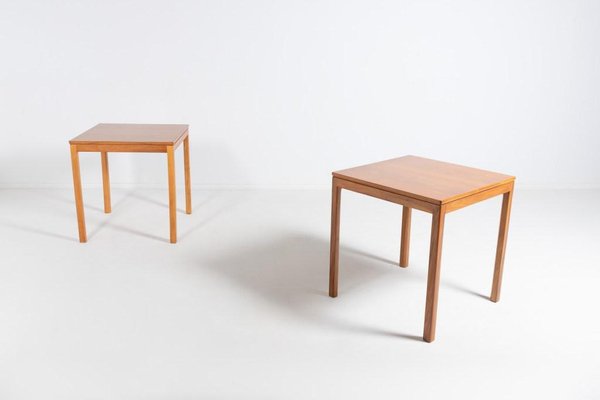 Scandinavian Walnut Tables, 1960s, Set of 2-KMC-1105948