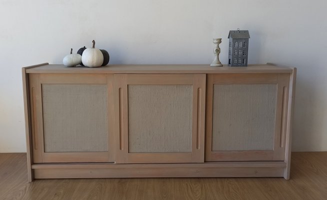 Scandinavian Woden Long Sideboard, 1980s-ZEF-2017471