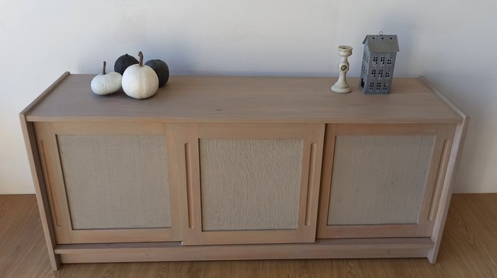 Scandinavian Woden Long Sideboard, 1980s-ZEF-2017471