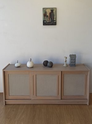 Scandinavian Woden Long Sideboard, 1980s-ZEF-2017471