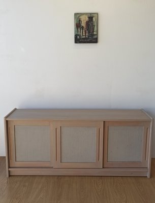 Scandinavian Woden Long Sideboard, 1980s-ZEF-2017471