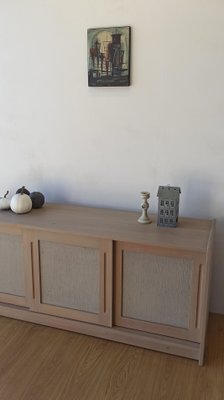 Scandinavian Woden Long Sideboard, 1980s-ZEF-2017471