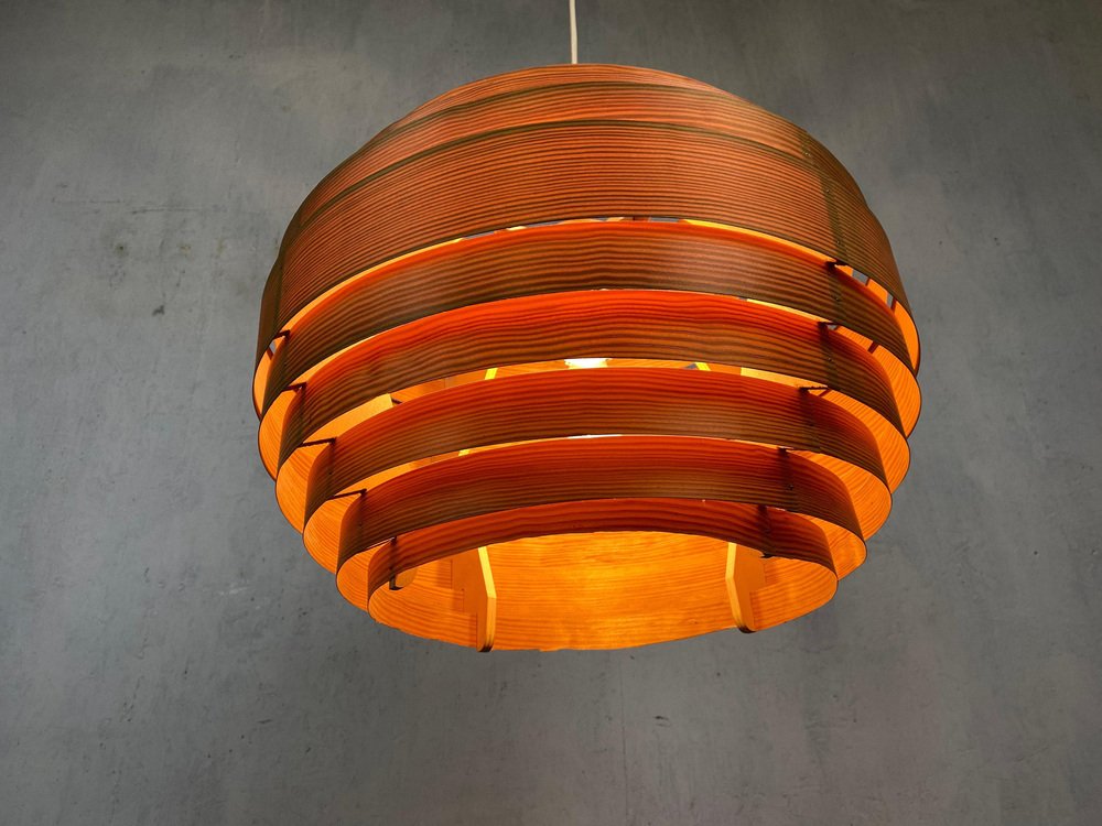 Scandinavian Wood Chip Pendant Light