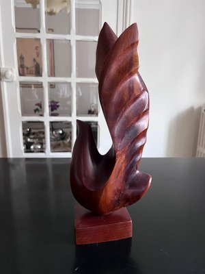 Scandinavian Wooden Bird Sculpture-AVC-1303976