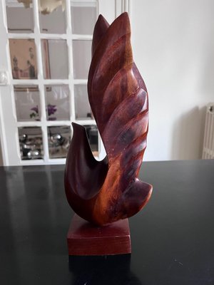 Scandinavian Wooden Bird Sculpture-AVC-1303976