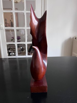 Scandinavian Wooden Bird Sculpture-AVC-1303976