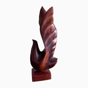 Scandinavian Wooden Bird Sculpture-AVC-1303976