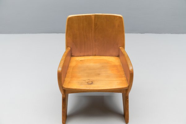 Scandinavian Wooden Children's Chair, 1960s-KQB-1765574