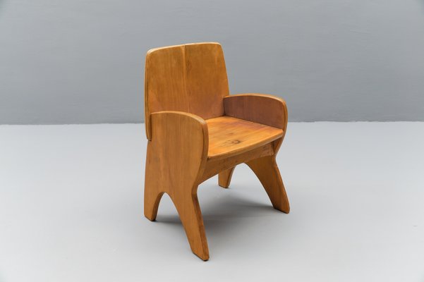 Scandinavian Wooden Children's Chair, 1960s-KQB-1765574