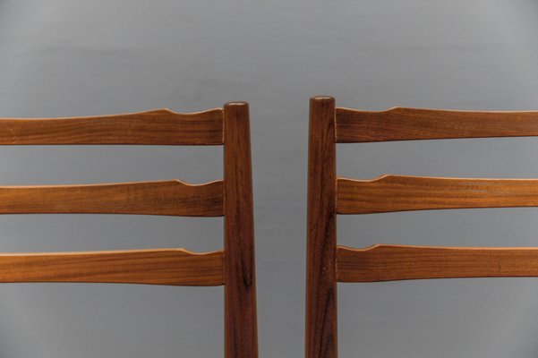 Scandinavian Wooden Dining Room Chairs, 1960s, Set of 4-KQB-1737062