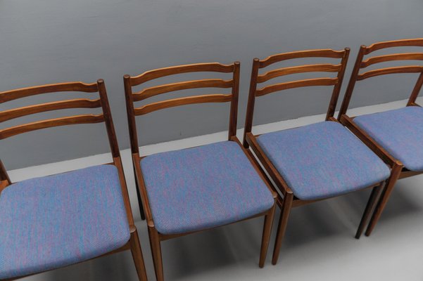 Scandinavian Wooden Dining Room Chairs, 1960s, Set of 4-KQB-1737062