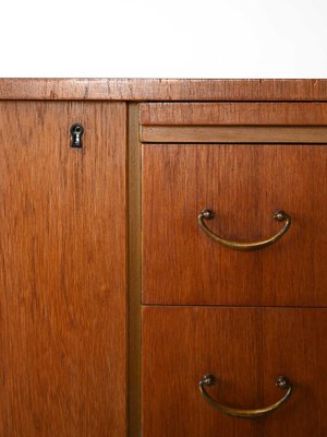 Scandinavian Wooden Highboard, 1950s-QWP-1739028