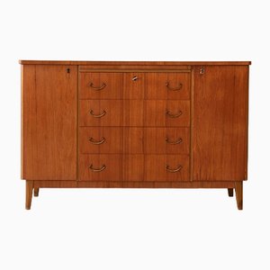 Scandinavian Wooden Highboard, 1950s-QWP-1739028